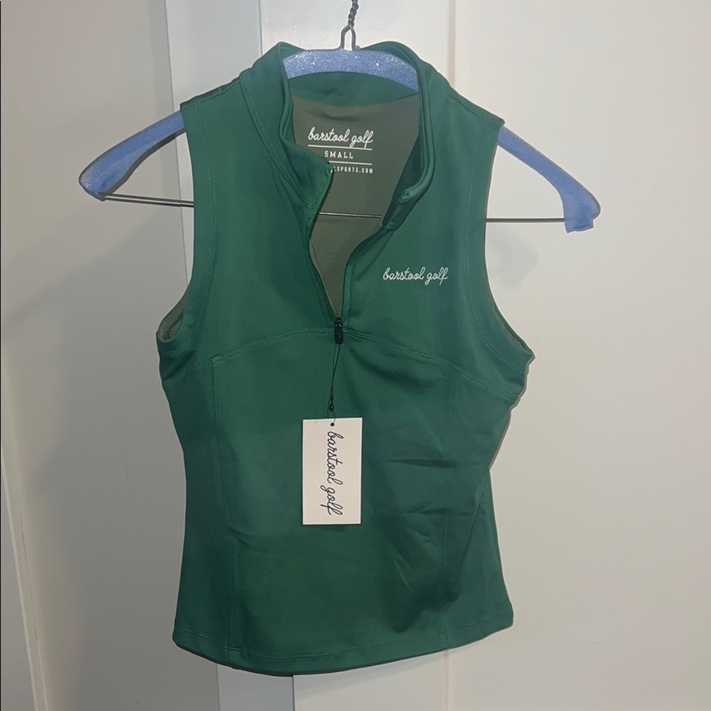 Barstool Golf S Women’s Sleeveless Zip Polo